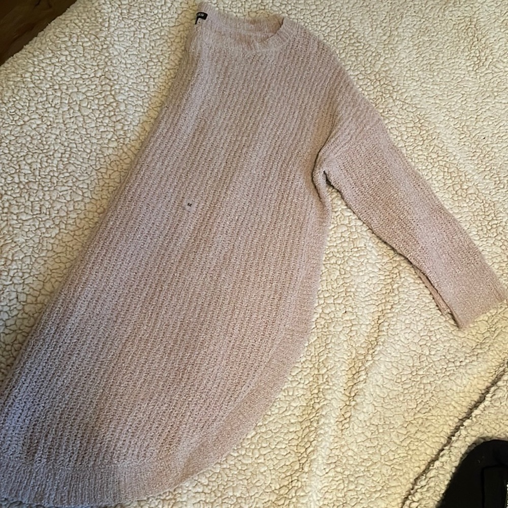 Express light tan knit sweater
